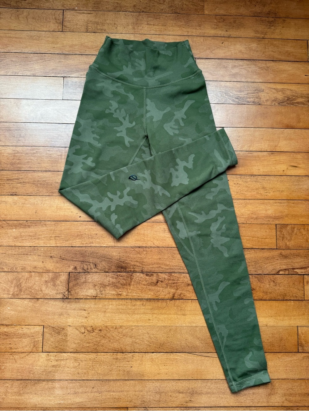 Womens P’tula Green Camo High-Waist Leggings